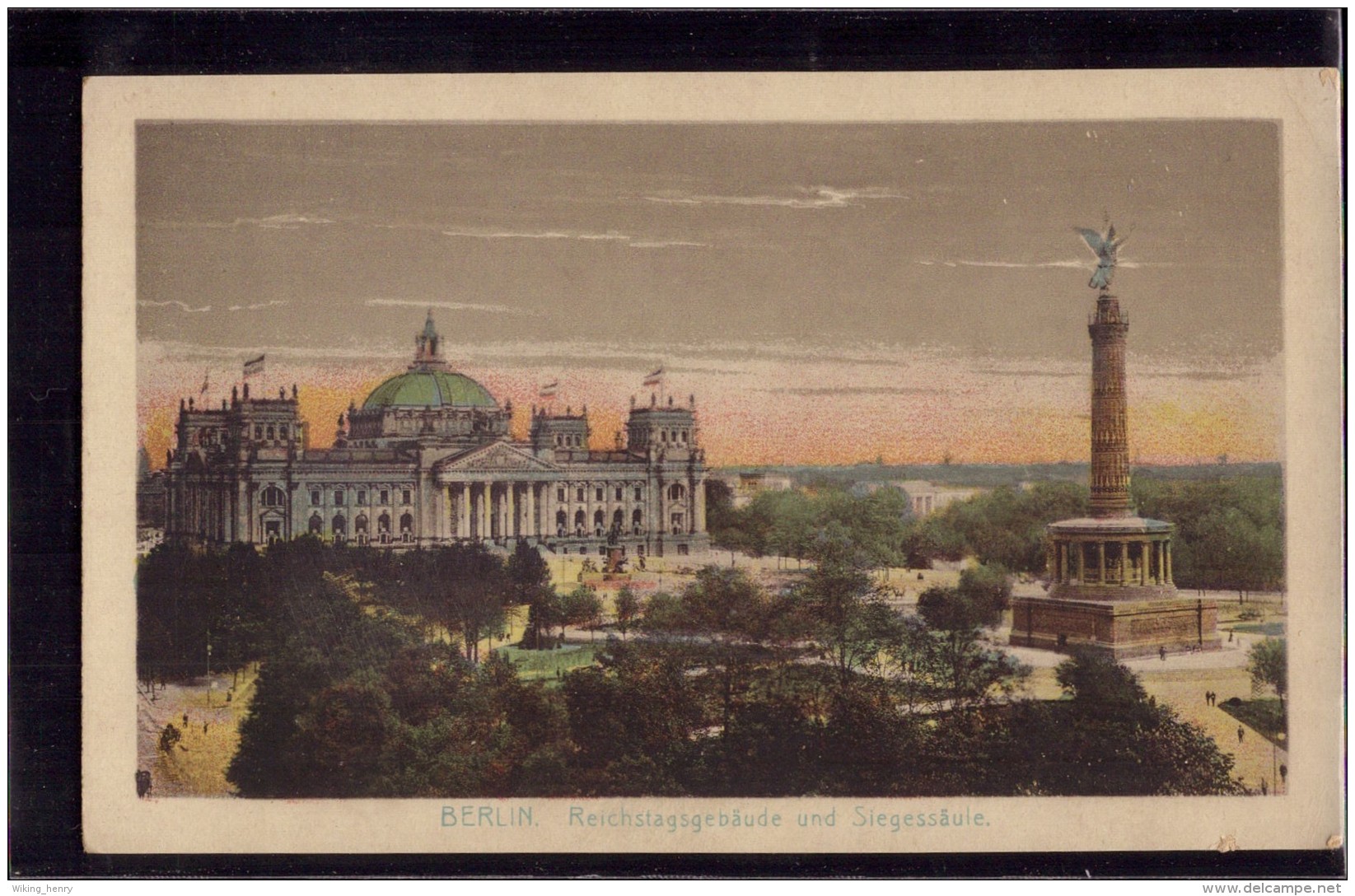 Berlin - Reichstagsgebäude Und Siegessäule 2 - Tiergarten