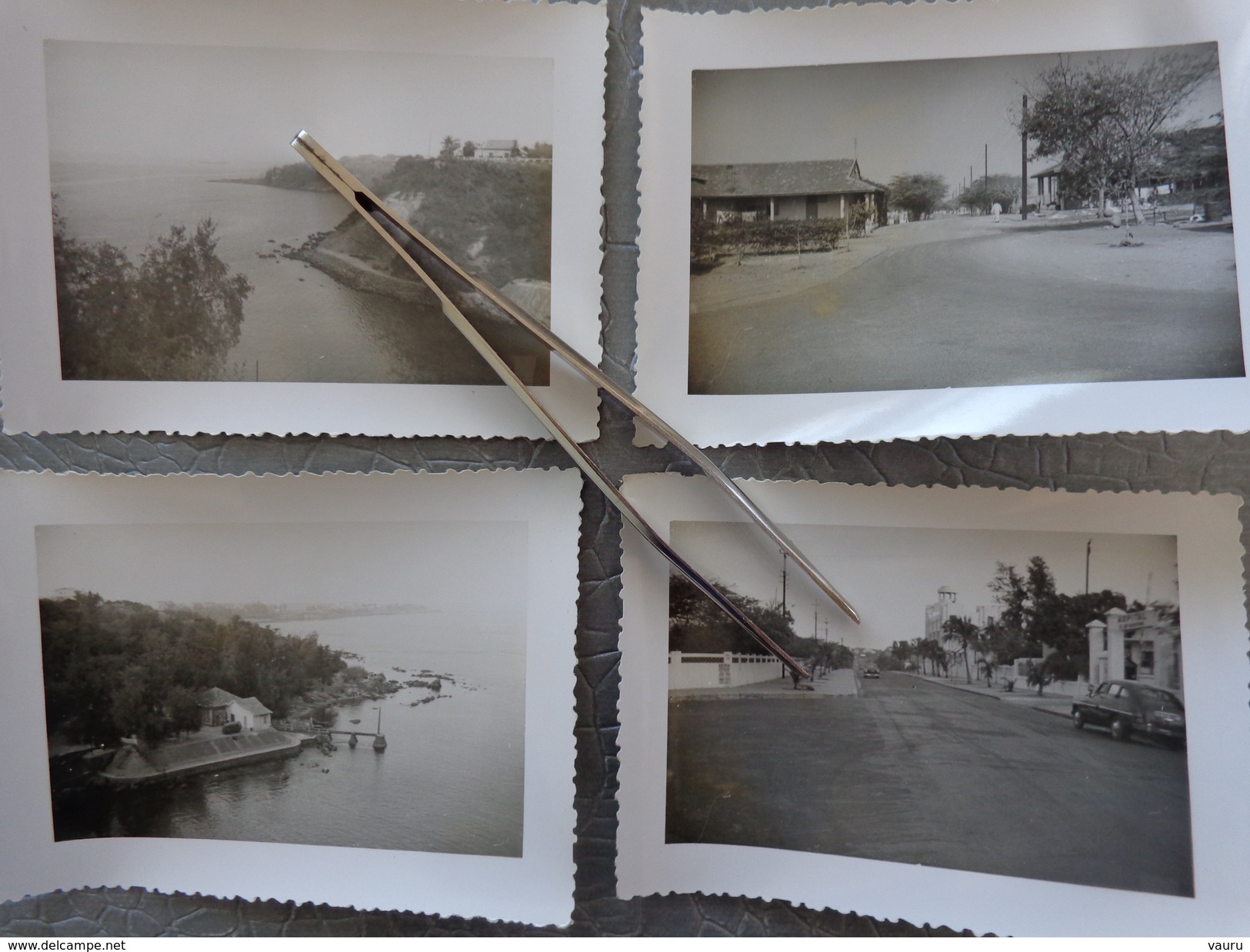 SENEGAL OUAKAM  DAKAR  LOT 4 PHOTOS DIVERSES   BASE AERIENNE 1/160 PHOTO PRISE PAR UN MILITAIRE  VERS 1955 - Places