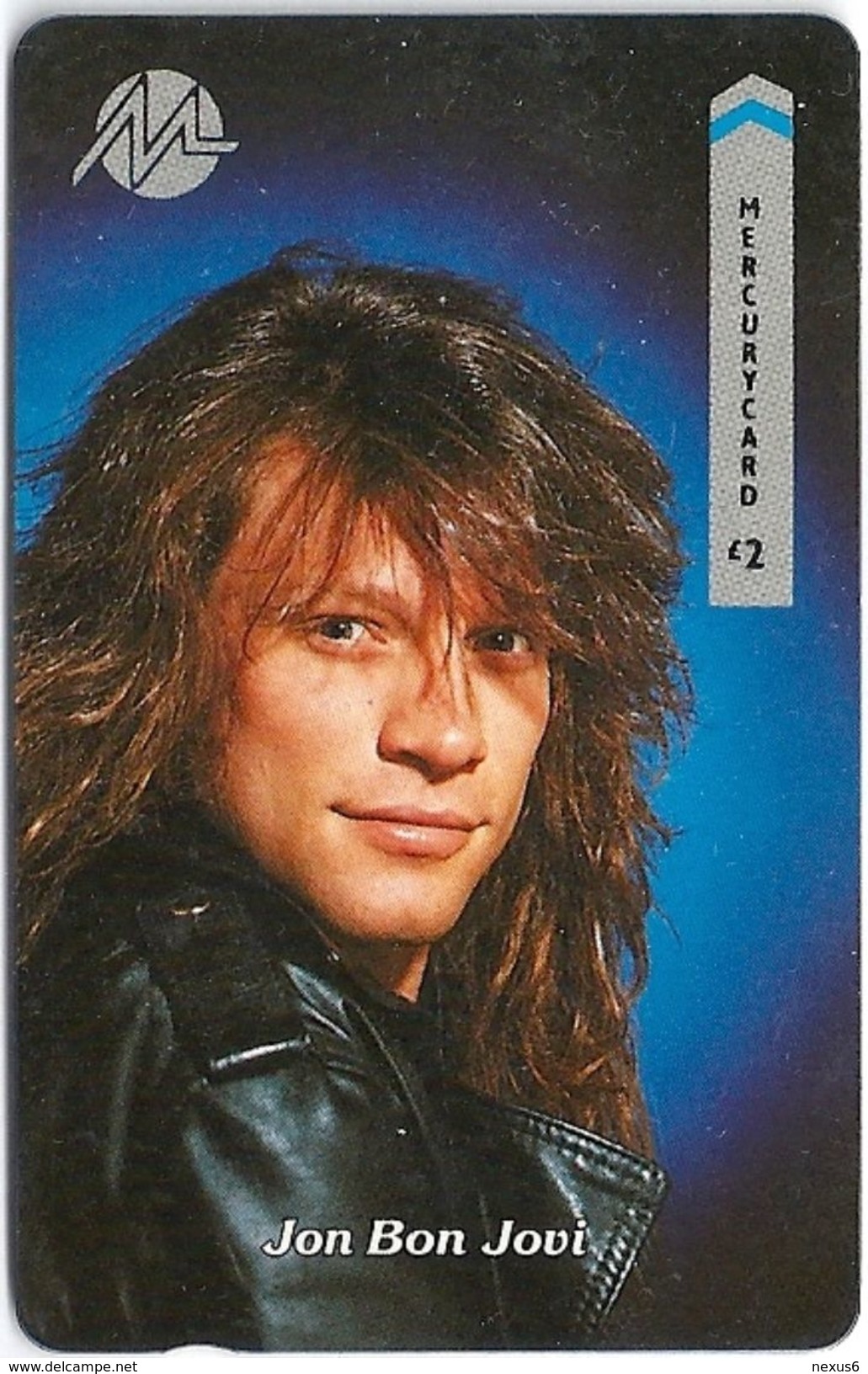 UK (Paytelco) - Jon Bon Jovi Rock N' Pop Stars 1PPSB - 21.784ex, Used - [ 4] Mercury Communications & Paytelco