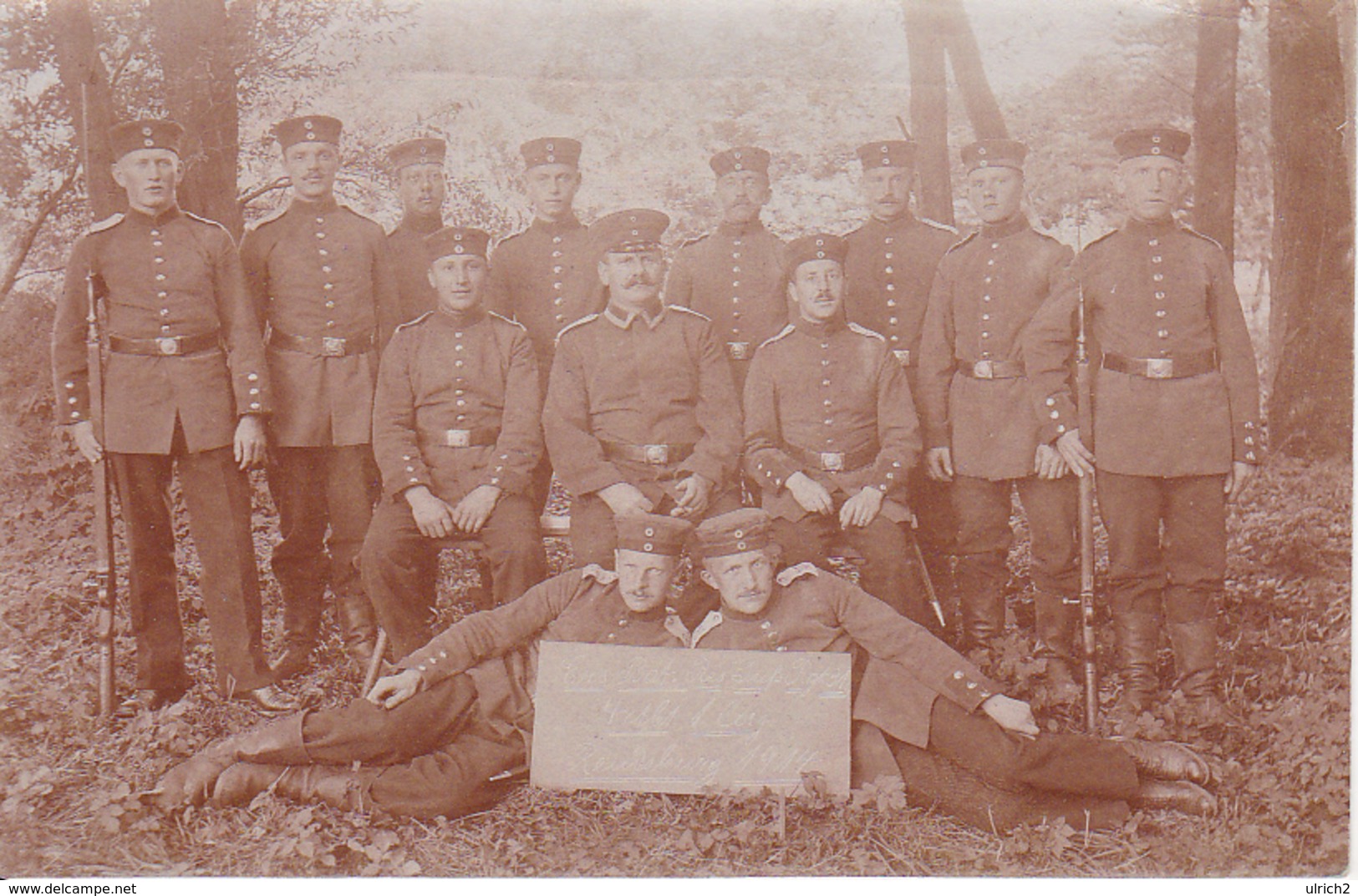 AK Foto Gruppe Deutsche Soldaten - Ers Bat Res Inf Rgt 31 - Rendsburg - Feldpost 1914 (29307) - Guerre 1914-18