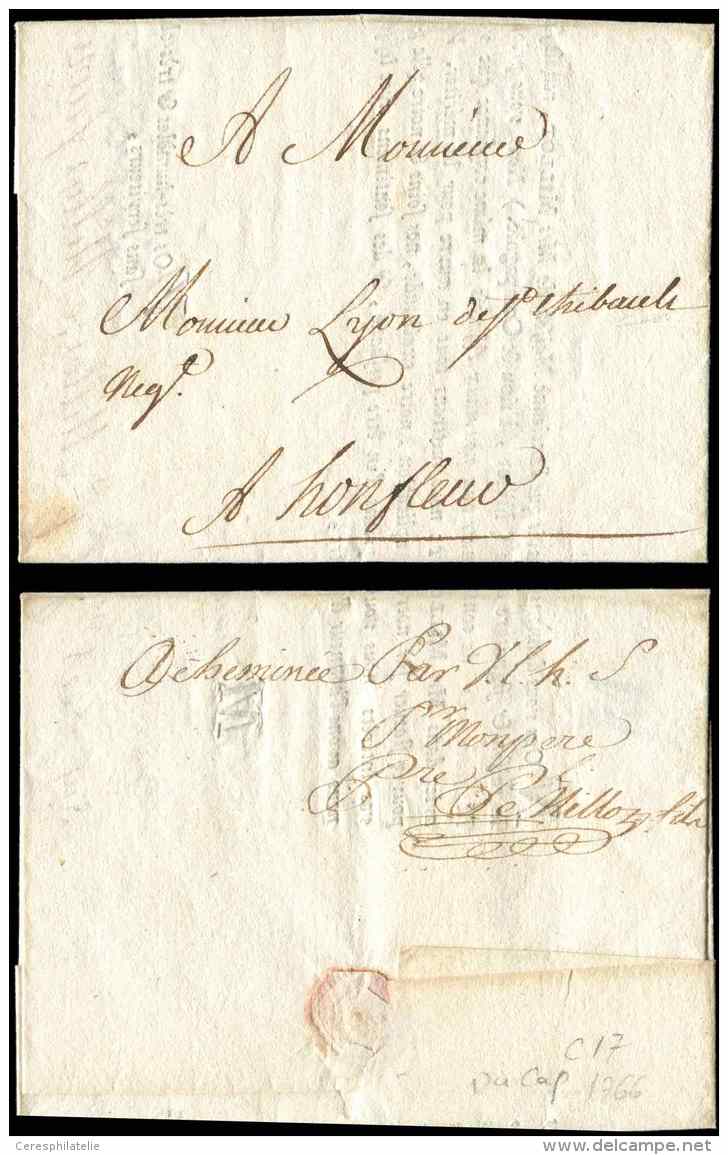 HAITI Imprim&eacute; Du Cap 30/1/1766 Pour Honfleur, Au Verso Mention "Achemin&eacute;e Par V.l.h.S/Par Monpere Pre De M - Sonstige & Ohne Zuordnung