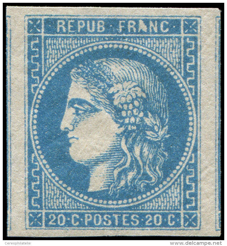 46B  20c. Bleu T III R II, Superbe - Sonstige & Ohne Zuordnung