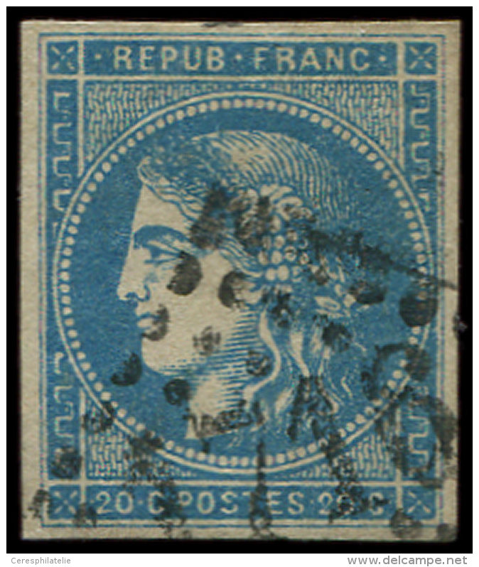 45A  20c. Bleu, T II R I, Pos. 14, Obl. GC 1716, TB - Sonstige & Ohne Zuordnung