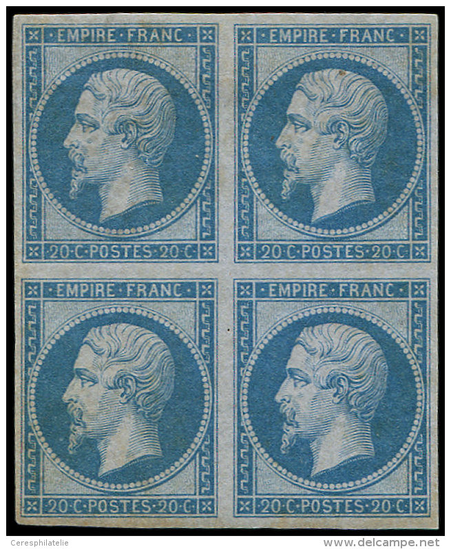 14B  20c. Bleu, T II, BLOC De 4, TB - Other & Unclassified