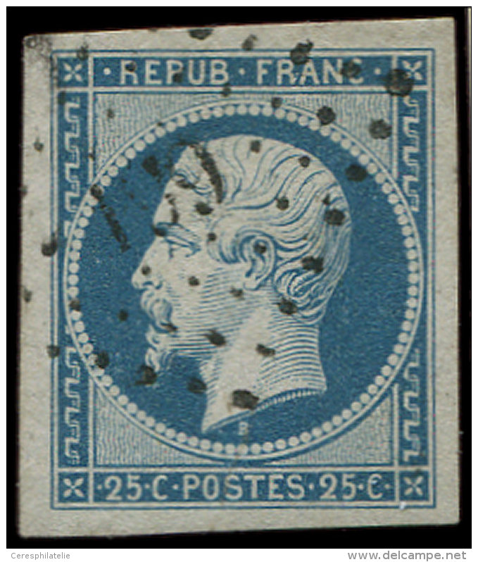 10   25c. Bleu, Grandes Marges, Obl. PC 199, TTB - Sonstige & Ohne Zuordnung