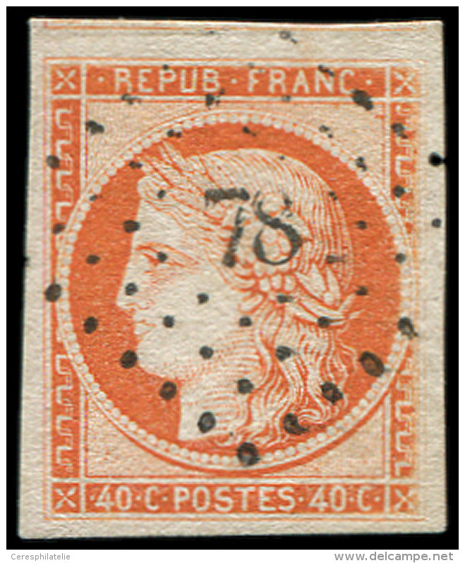 5    40c. Orange, Obl. PC 78, Superbe - Autres & Non Classés