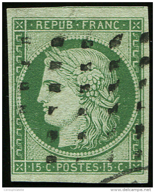 2    15c. Vert, Obl. GROS POINTS, TB. C - Other & Unclassified