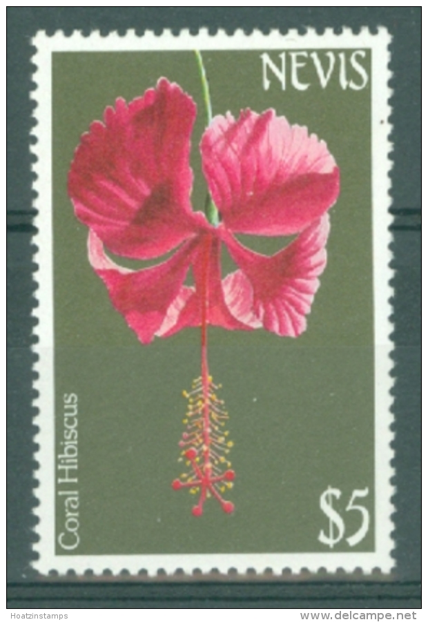 Nevis: 1984/86   Flowers   SG197A   $5     MNH - St.Kitts And Nevis ( 1983-...)