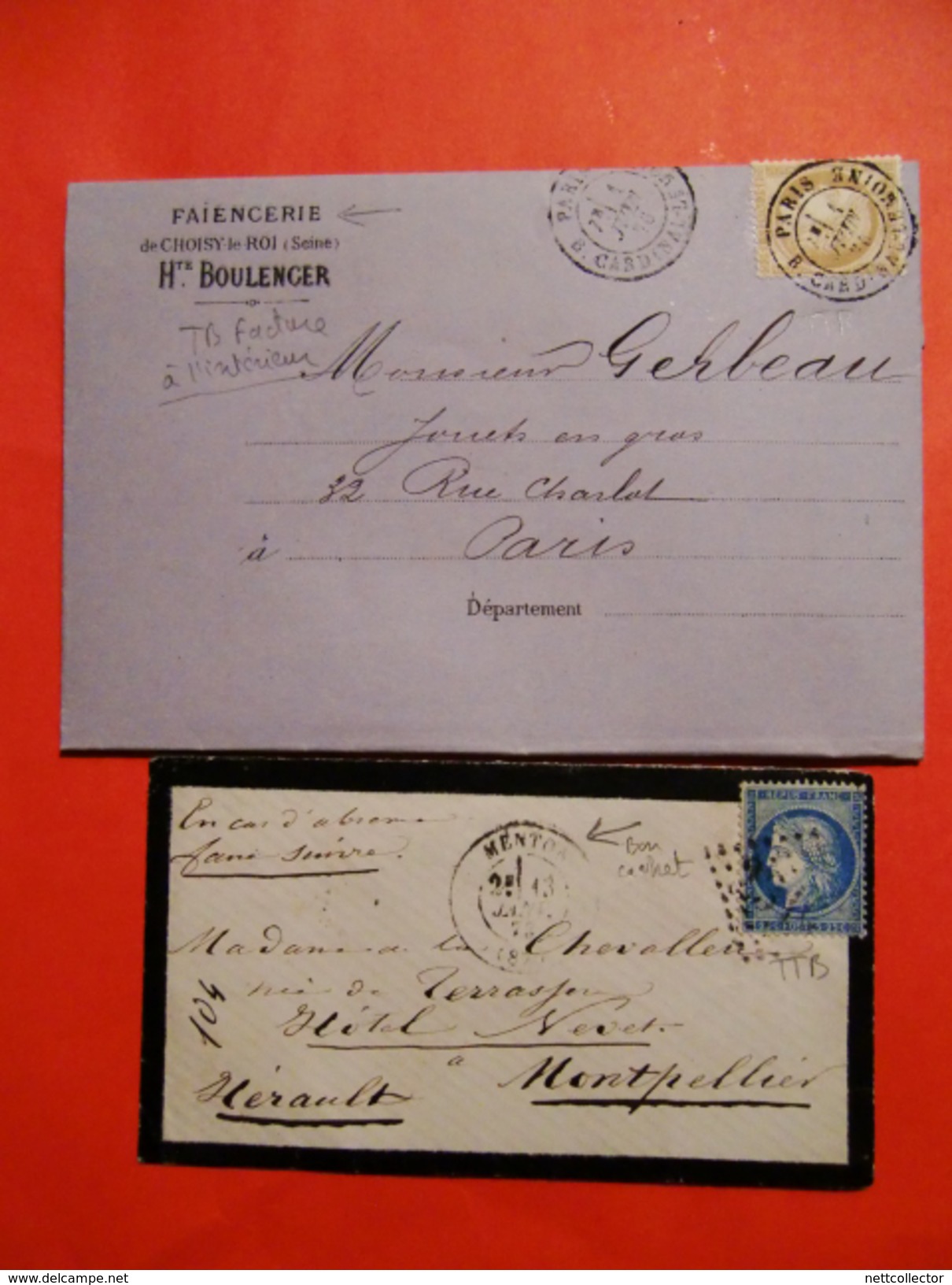 FRANCE 90 LETTRES CLASSIQUES RARES/BALLON MONTE/COMMUNE MAJ TB/TTB....