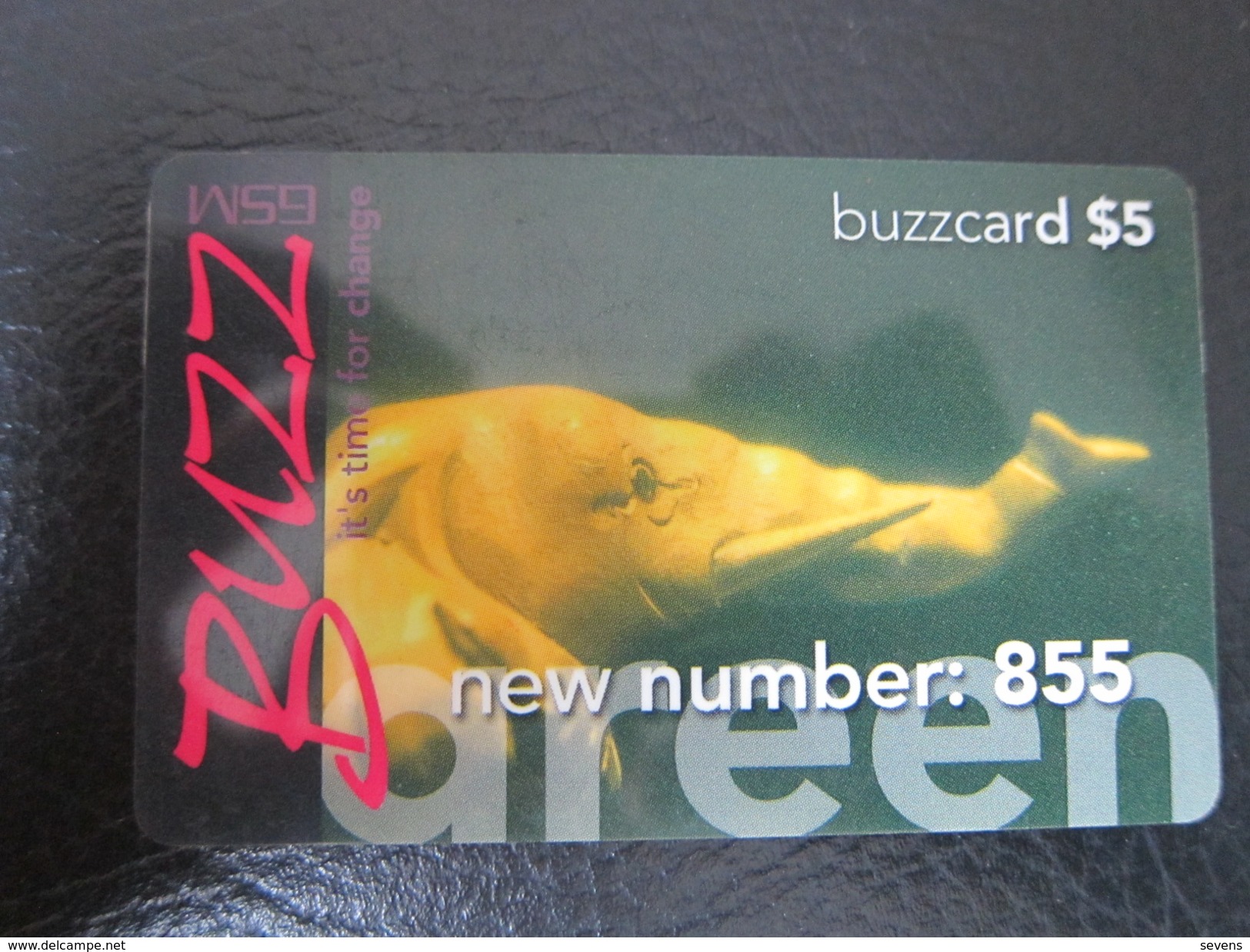 Buzz GSM Recharge Card,elephant, Used - Tanzania