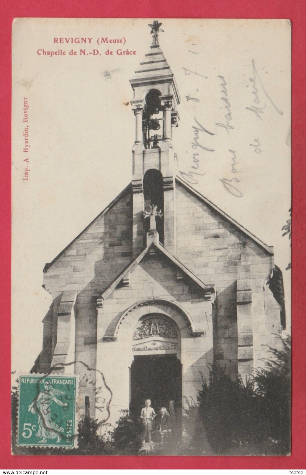 Revigny - Chapelle De N-D De Grâce -1911 ( Voir Verso ) - Revigny Sur Ornain