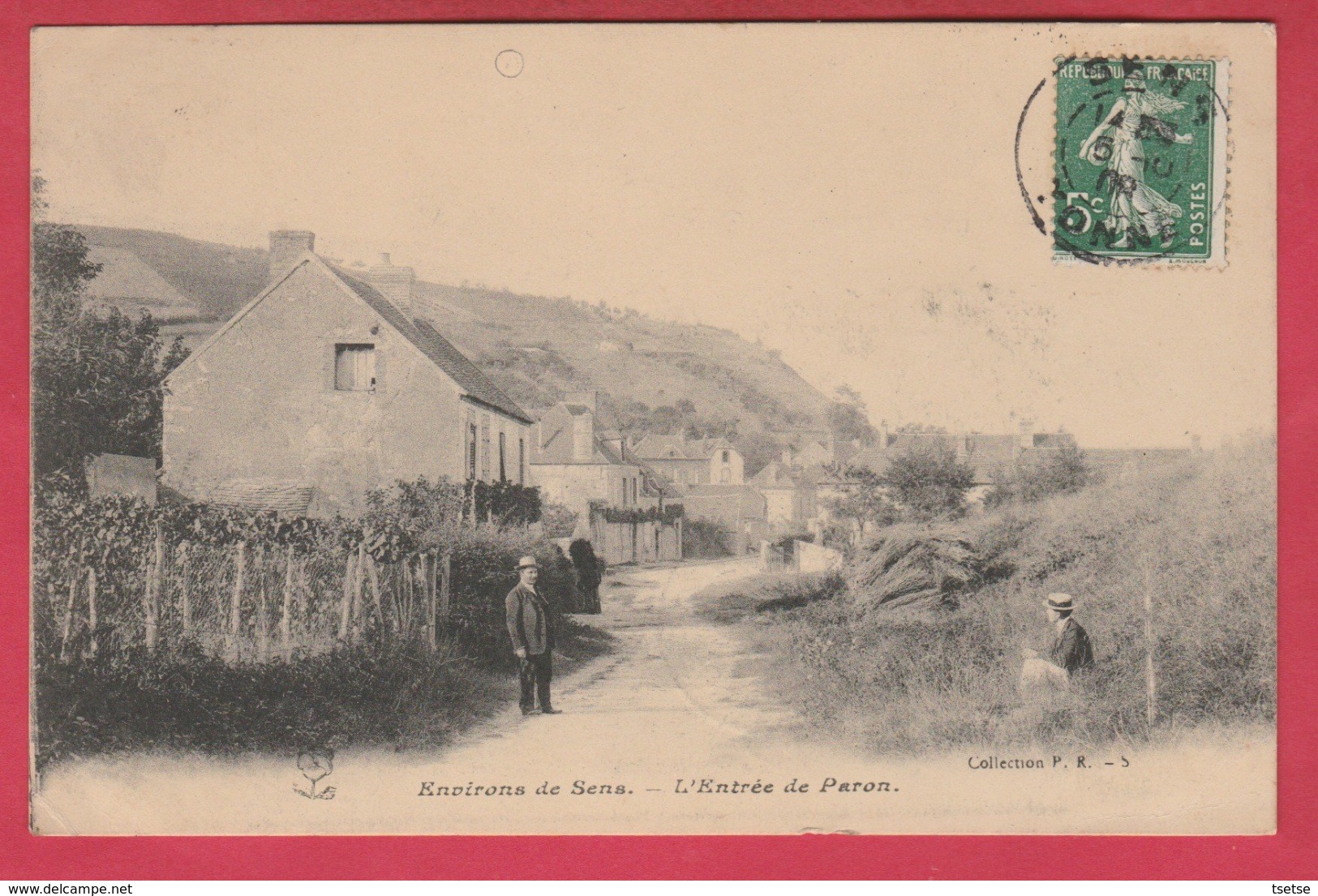 Paron ( Environs De Sens ) - L'Entrée ... Du Village -1908 ( Voir Verso ) - Paron