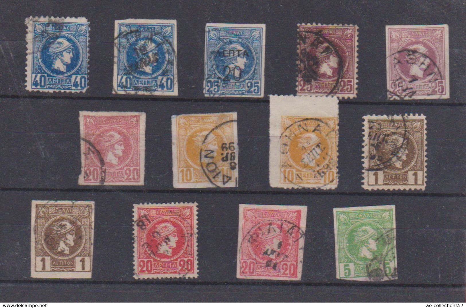 Grèce /  Lot De Timbres Anciens - Collections