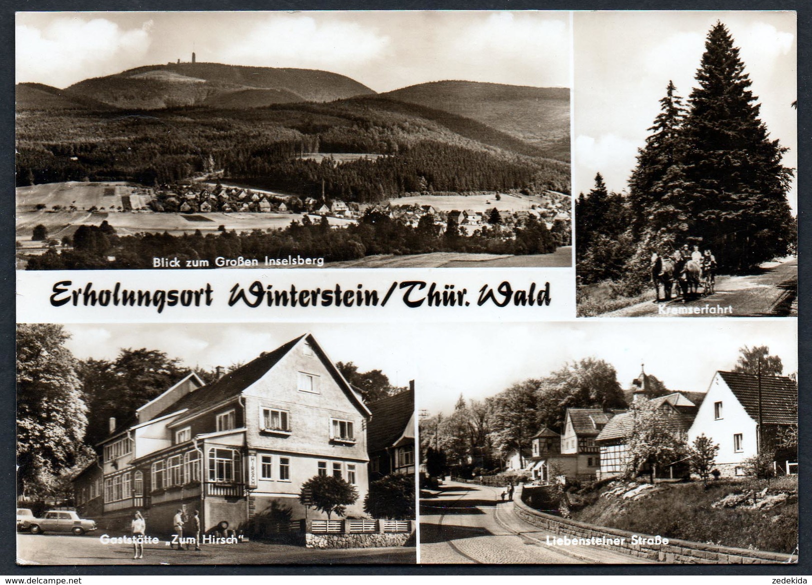 A4948 - Alte MBK Ansichtskarte - Winterstein Bei Waltershausen - Gaststätte Zum Hirsch - Auslese - Waltershausen