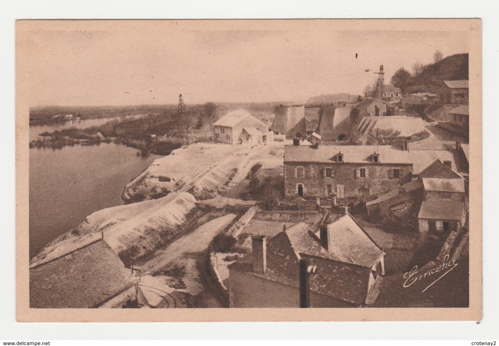 49 Montjean Vers Chalonnes Sur Loire Les Fours à Chaux De Châreaupanne En 1947 édit Chrétien & Fils Angers - Chalonnes Sur Loire