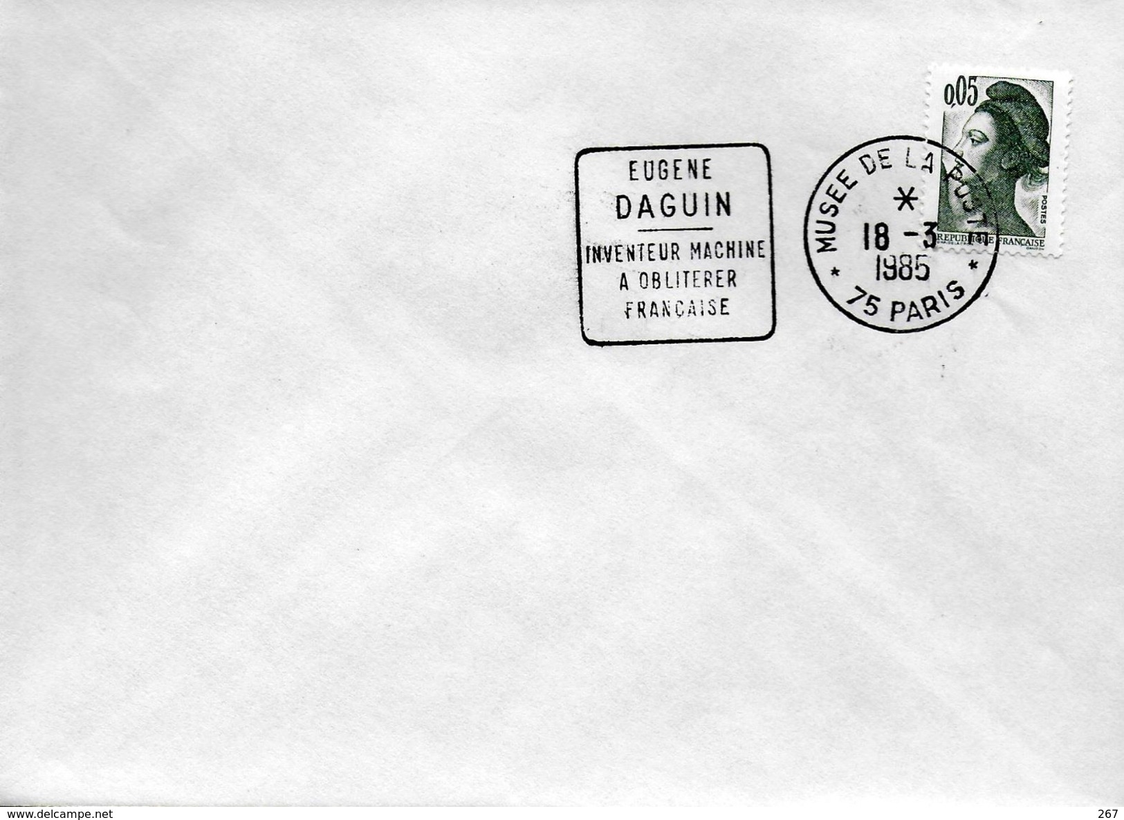 FRANCE  Lettre  1985 Eugene Daguin Poste - Poste