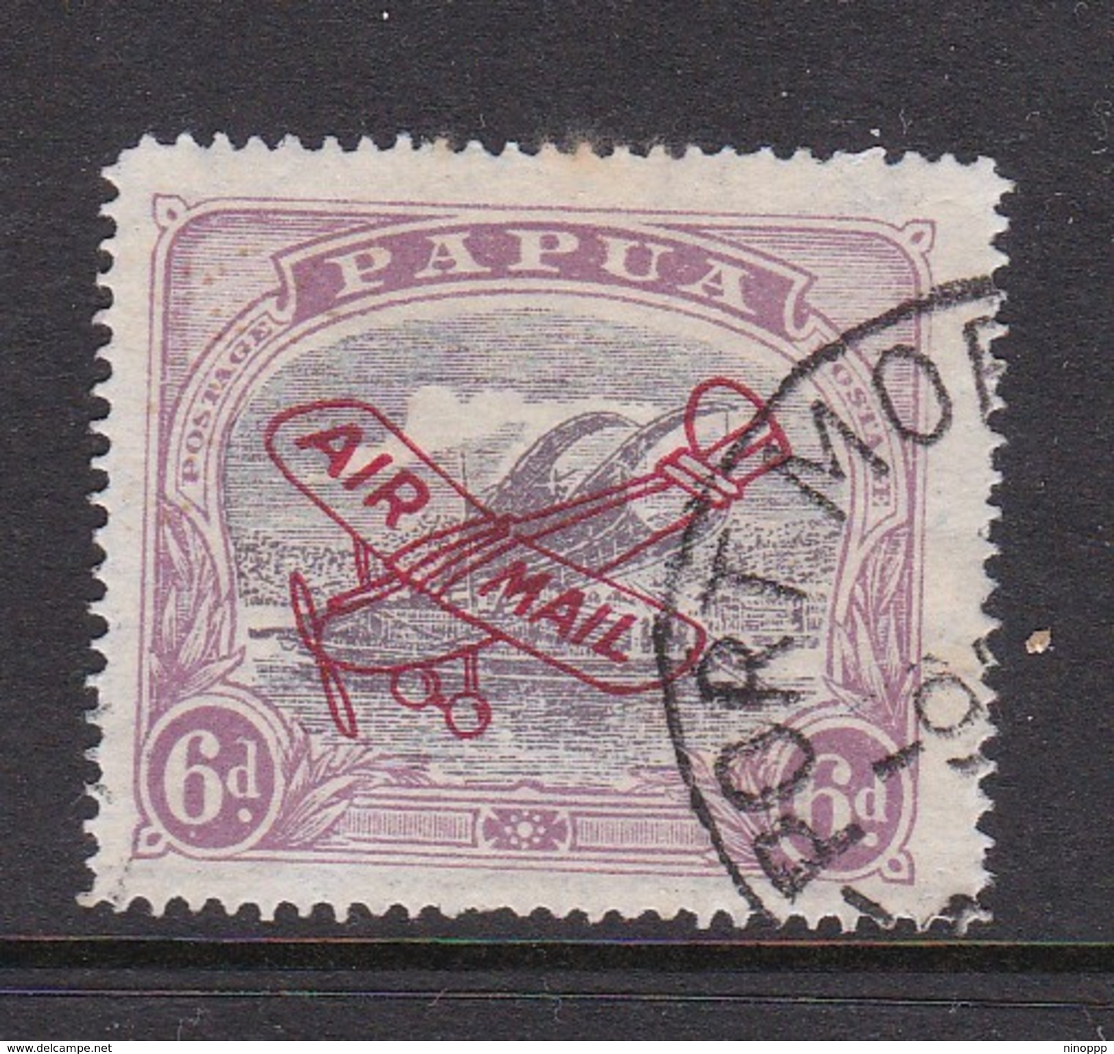 Papua SG 118 1930 Lakatoi Air Mail 6d Purple And Red Purple Used - Papua New Guinea