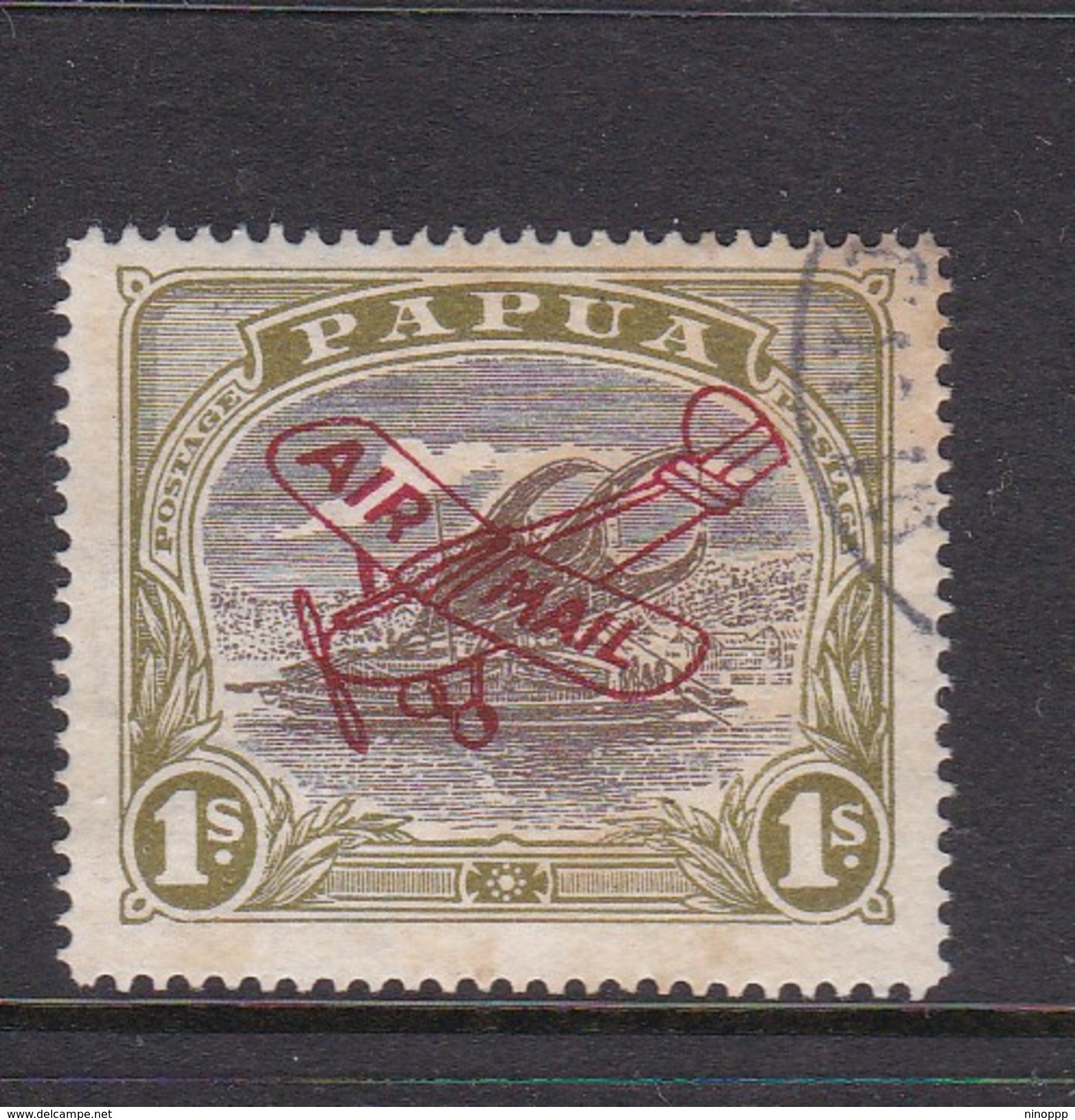 Papua SG 120 1930 Lakatoi Air Mail One Shilling  Used - Papua New Guinea