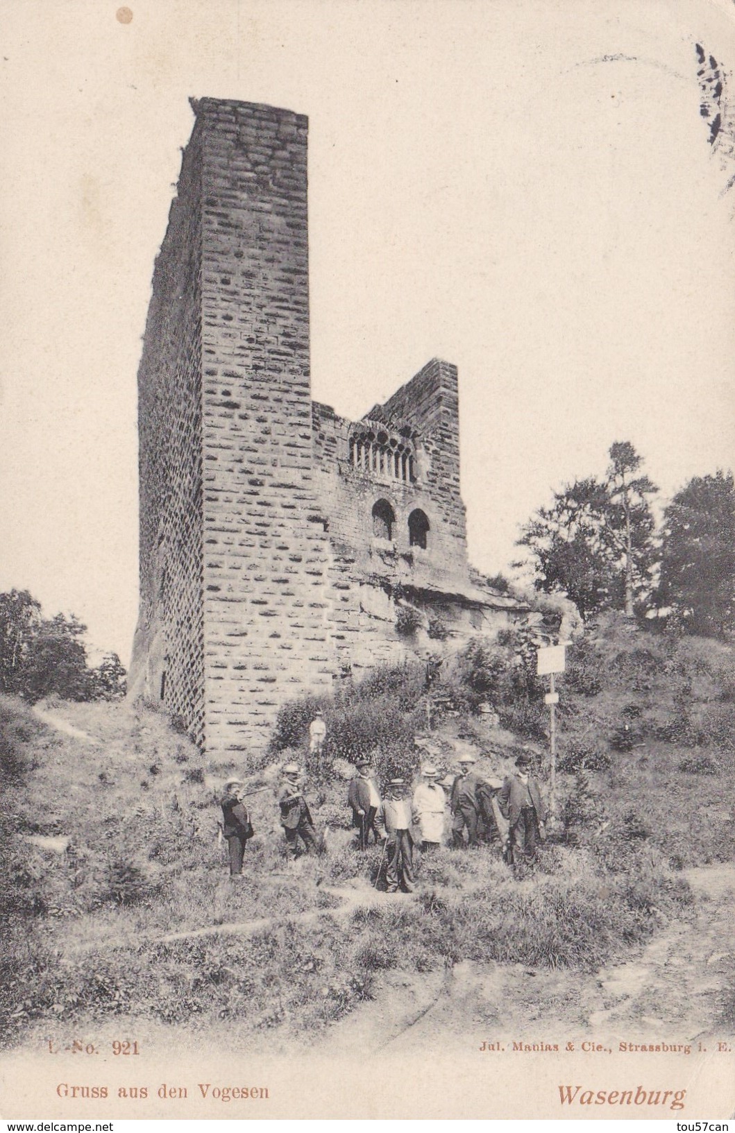 NIEDERBRONN LES BAINS - BAS-RHIN  -  (67) -  CPA BIEN ANIMÉE DE 1913 - Niederbronn Les Bains