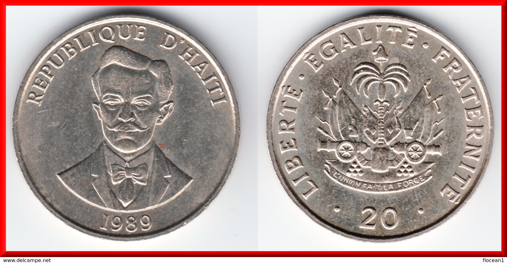 **** HAITI - 20 CENTIMES 1989 CHARLEMAGNE PERALTE **** EN ACHAT IMMEDIAT !!! - Haïti