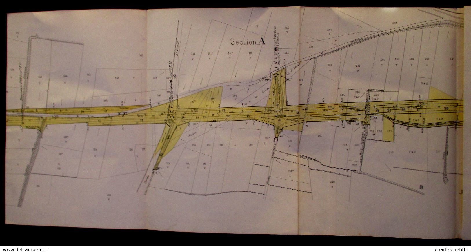 1897 PLAN PARCELLAIRE  CHEMIN DE FER > PARIS A LYON > MEDITERRANEE  COMMUNE DE St - RESTITUT ( St - Paul 3 Chateaux ) - Historische Dokumente