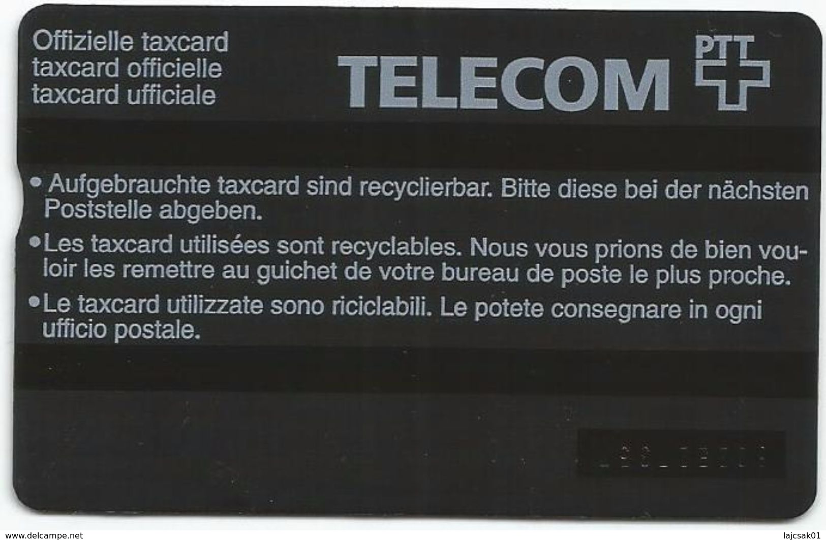 Switzerland Taxcard 20.- - Suisse