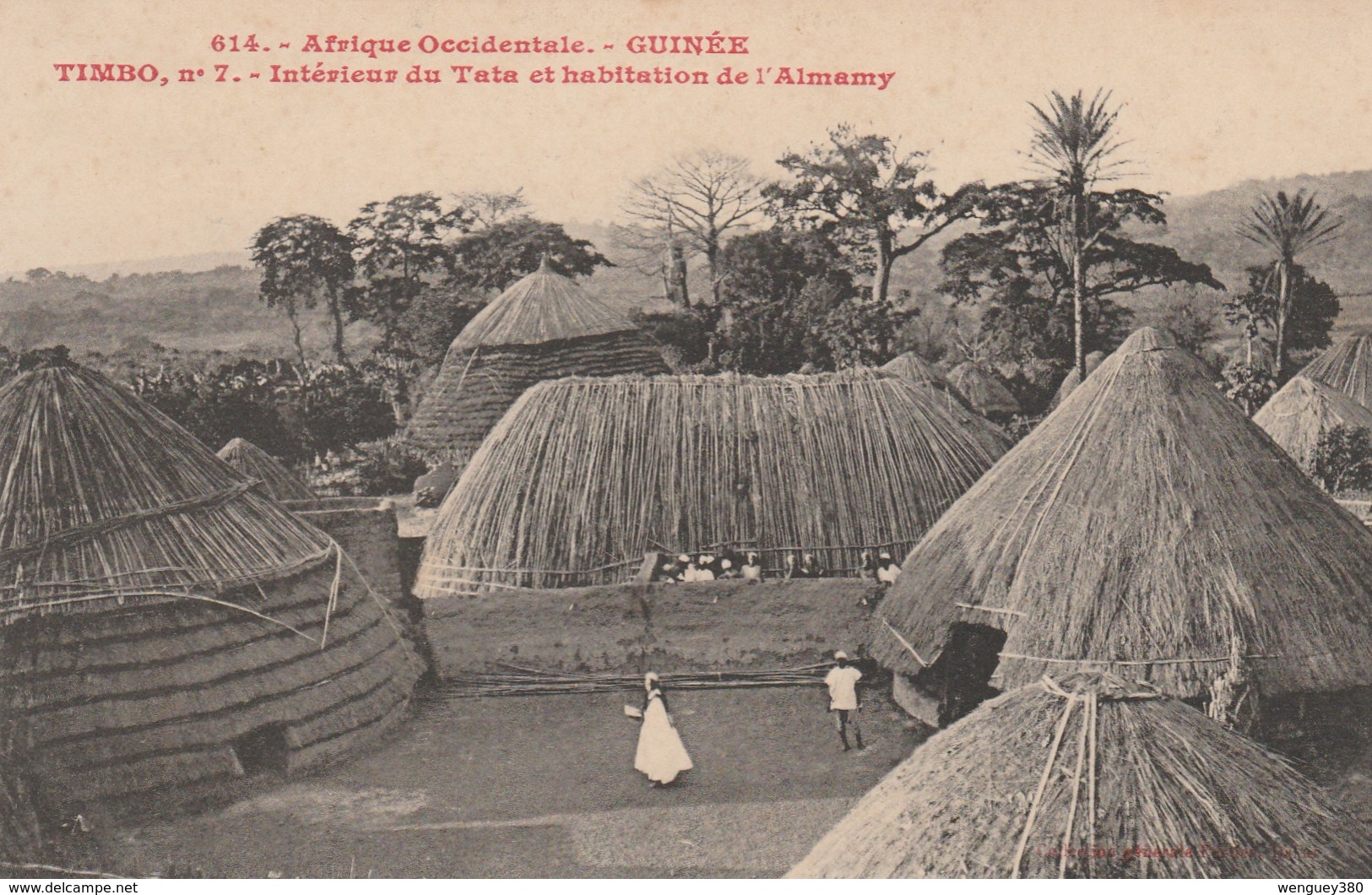 TIMBO    GUINEE           Interieur Du Tata Et Habitation De L'Almamy - Guinée