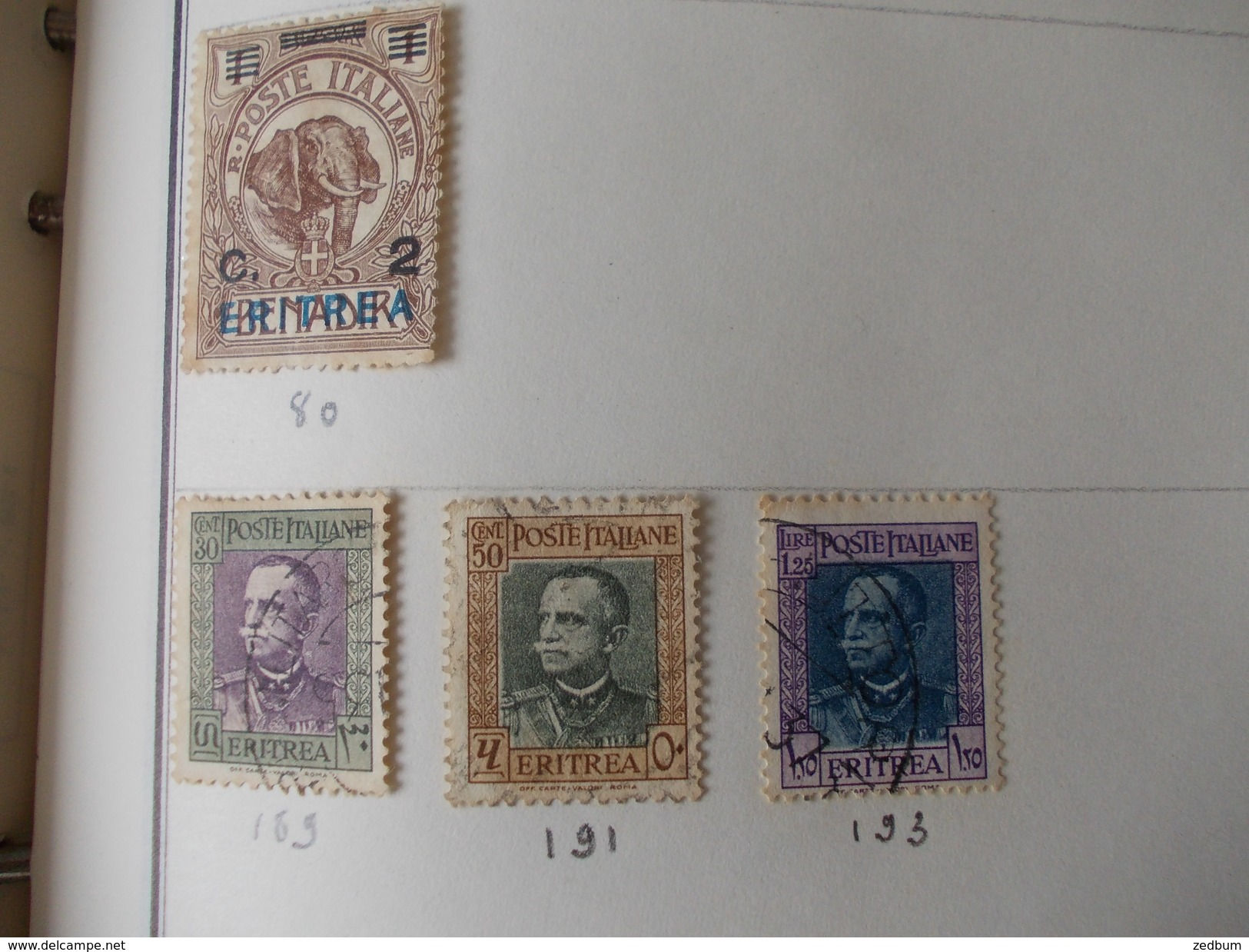 TIMBRE 2 Pages Erythrée 9 Timbres Valeur 42.80 &euro; - Eritrea