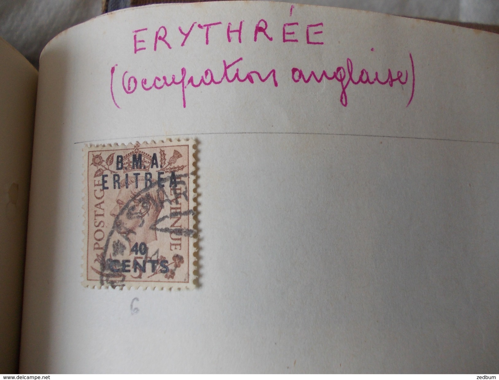 TIMBRE 2 Pages Erythrée 9 Timbres Valeur 42.80 &euro; - Eritrea