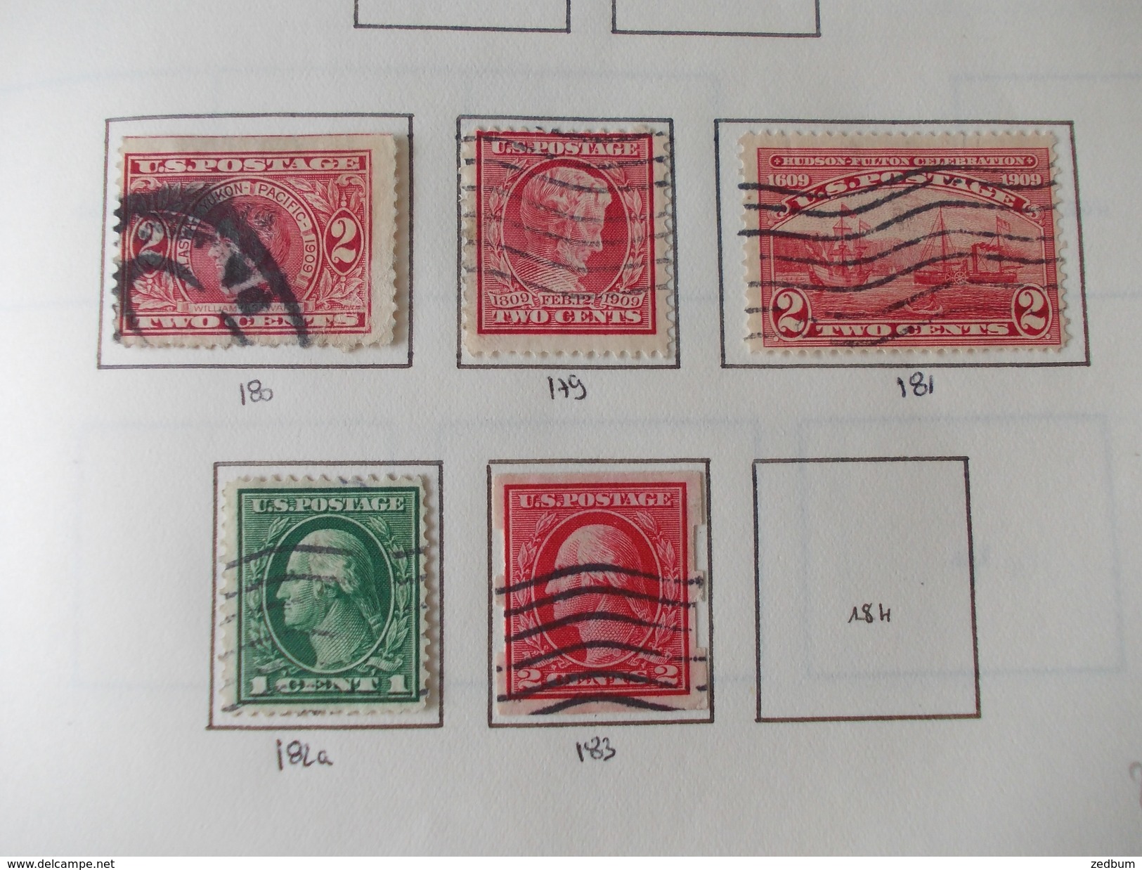 TIMBRE 1 Page Etats Unis USA 12 Timbres Valeur 22.25 &euro; - Other & Unclassified