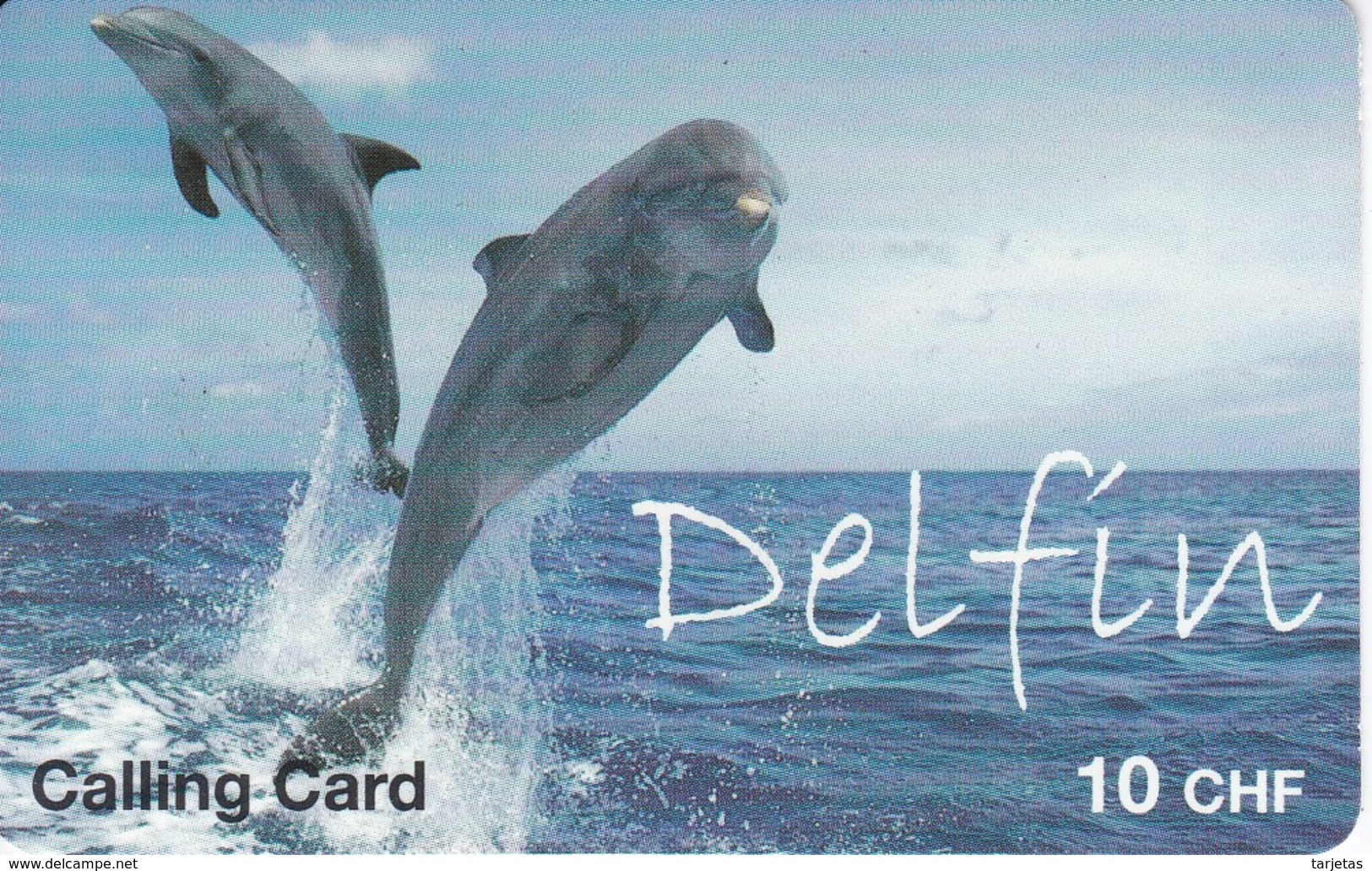 TARJETA DE SUIZA DE UNOS DELFINES (DELFIN-DOLPHIN) - Delfines