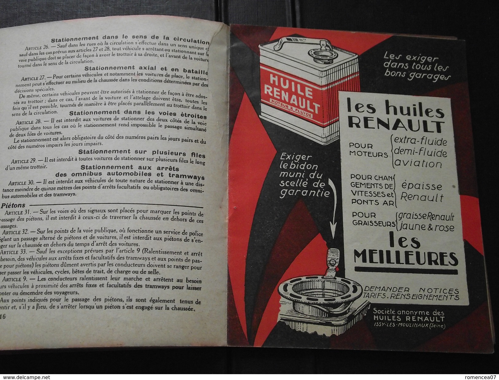 CONSEILS à L'USAGE Des CONDUCTEURS Dans PARIS - Fascicule Avec Plans, Schémas  - Automobile - Avec Pubs - Vers 1920 ! - Voitures