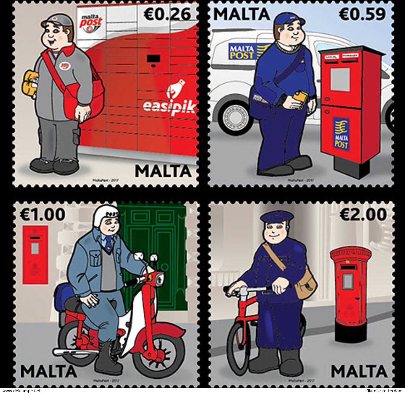 Malta / Malte - Postfris / MNH - Complete Set Postuniformen 2017 - Malta