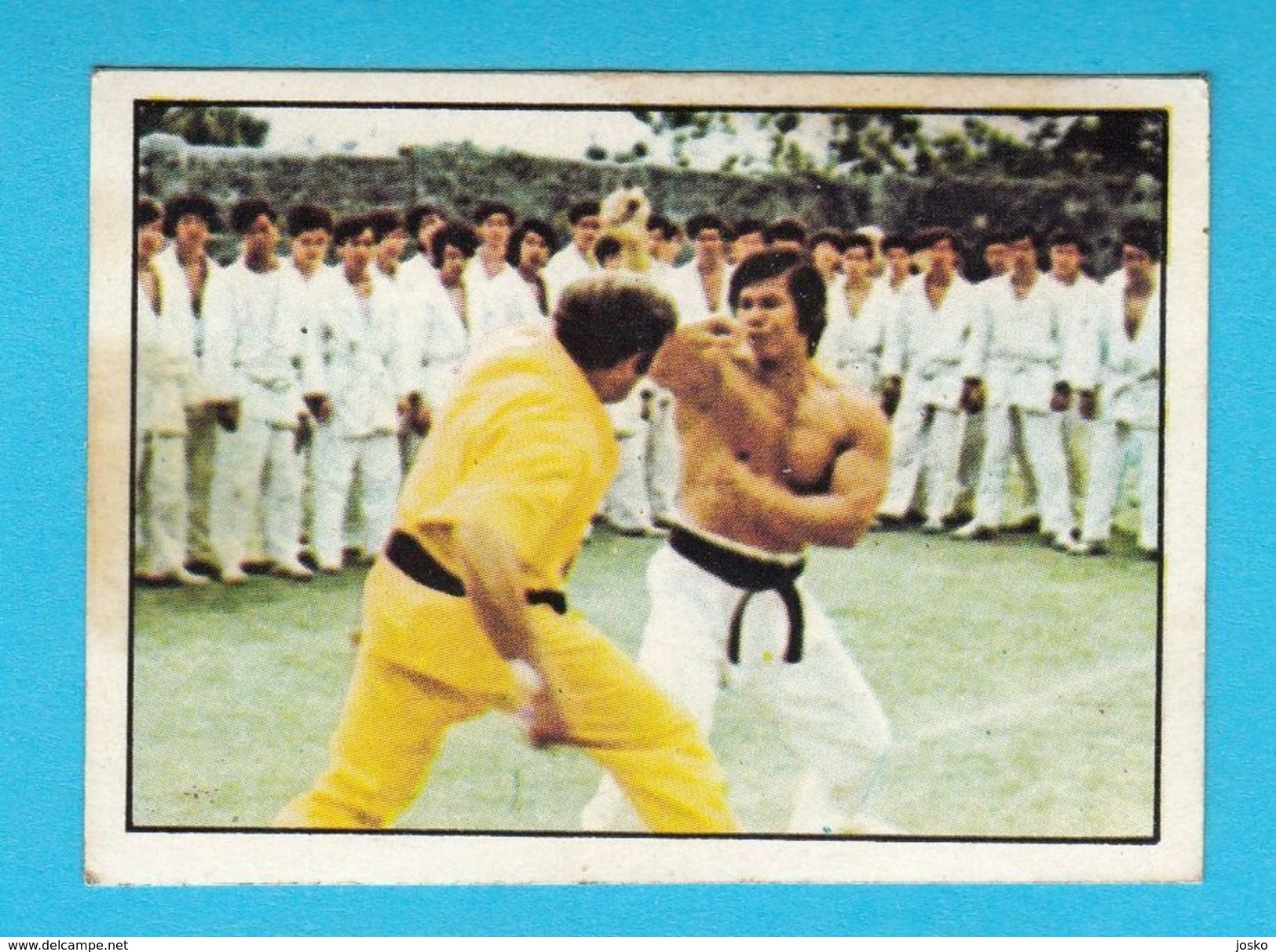 BRUCE LEE - Yugoslav Vintage Collectiable Trading Card * Jeet Kune Do Kung-Fu Karate Martial Arts China Hong-Kong Film - Other & Unclassified