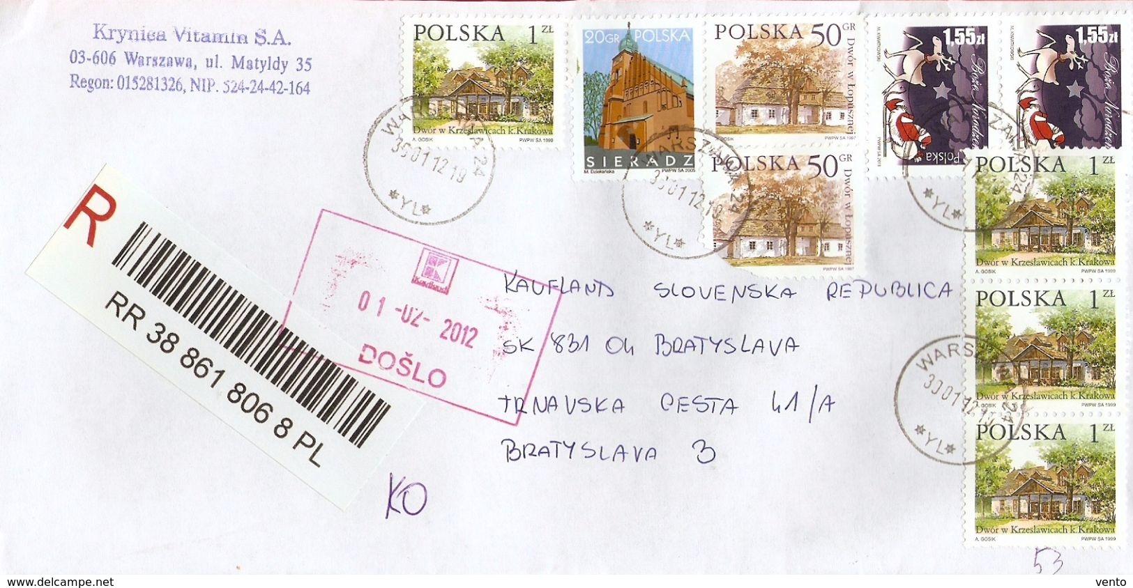 Poland R-letter 2012 ... AH851 - Lettres & Documents