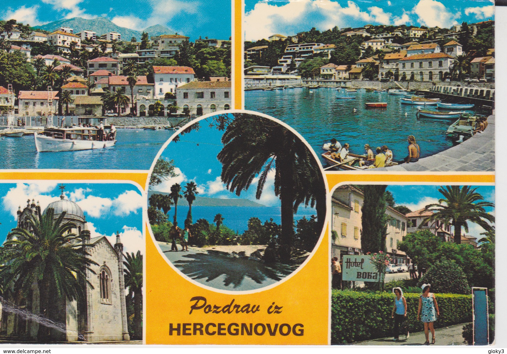 JUGOSLAVIA 1978 SU CARTOLINA DA HERCEGNOVI - Storia Postale