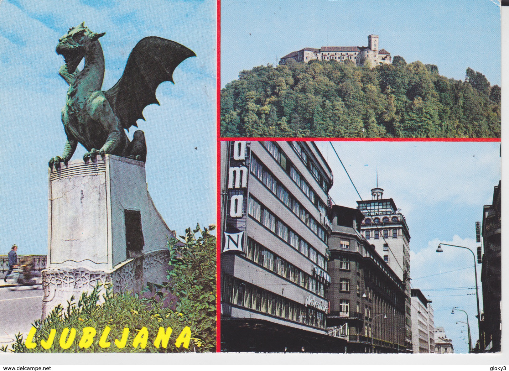 JUGOSLAVIA 1979 SU CARTOLINA DA LUBLJANA TARGHETTA CICLISMO - Storia Postale