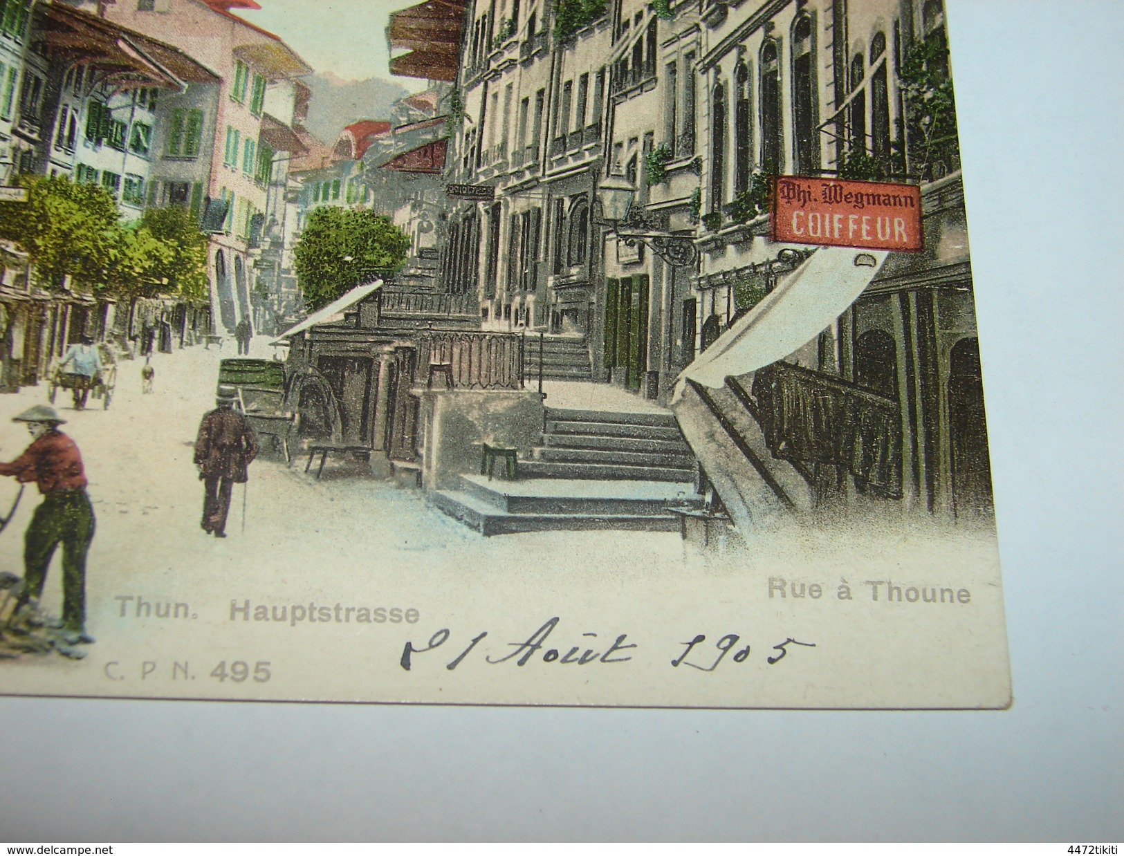 C.P.A.- Suisse - Thun - Hauptstrasse - Rue à Thoune - 1905 - SPL (B3) - Thoune / Thun