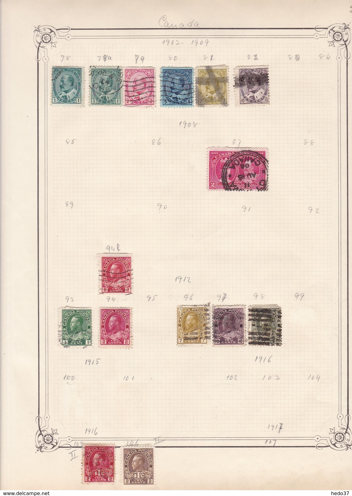 Canada - Collection Vendue Page Par Page - Timbres Neufs */ Oblitérés - B/TB - Collections