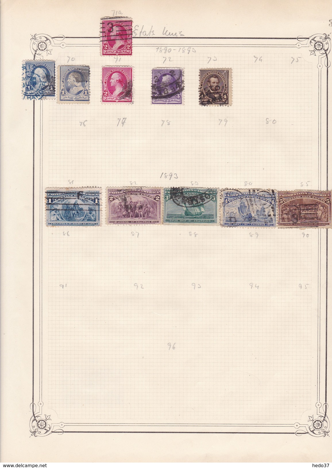 Etats Unis - Collection Vendue Page Par Page - Timbres Neufs */ Oblitérés - B/TB - Collections