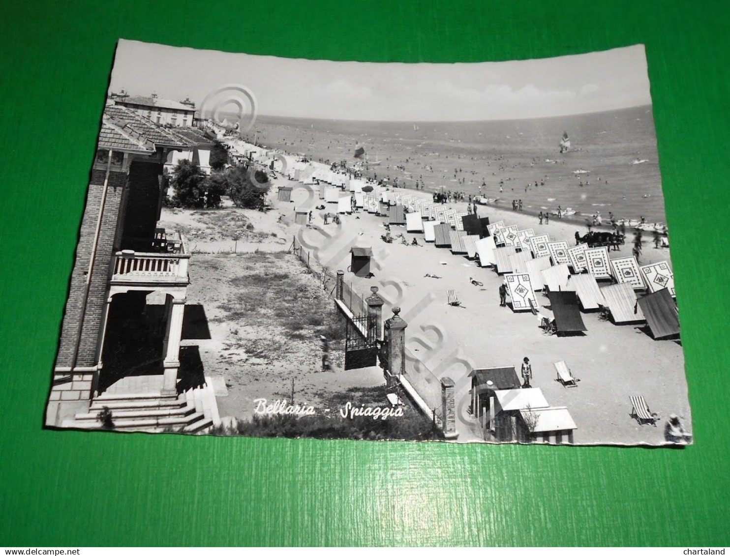 Cartolina Bellaria - Spiaggia - 1955 Ca - Rimini