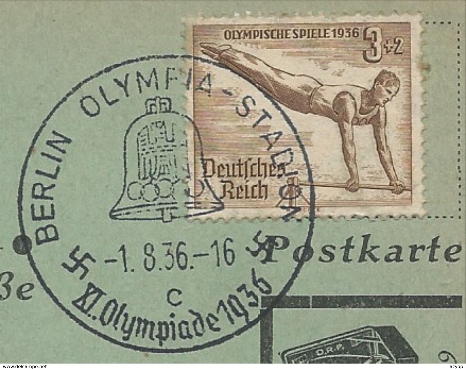 Musik Heimat Grüsse - Heimat Und Vaterland - Briefmarken Und Stempel Sehen - Olympia - Olympiade 1936 - 3 Scans - Guerra 1939-45