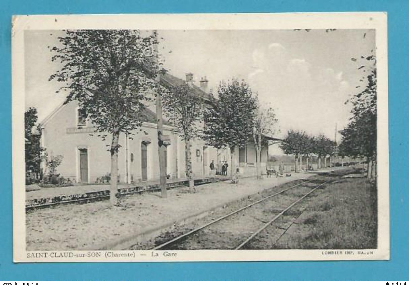CPSM - Chemin De Fer La Gare SAINT-CLAUD-SUR-SON 16 - Autres & Non Classés