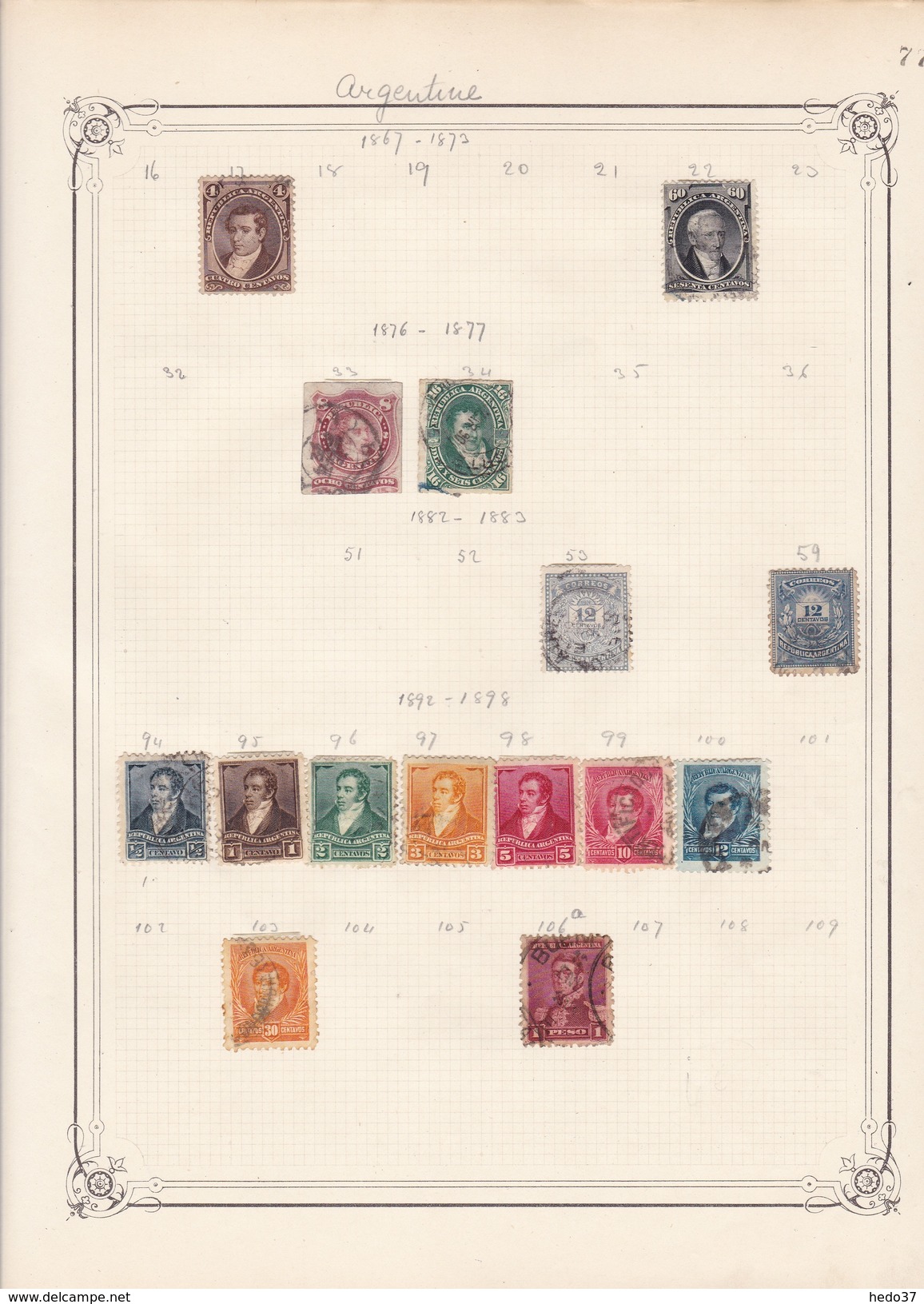 Argentine - Collection Vendue Page Par Page - Timbres Neufs */ Oblitérés - B/TB - Collections, Lots & Séries