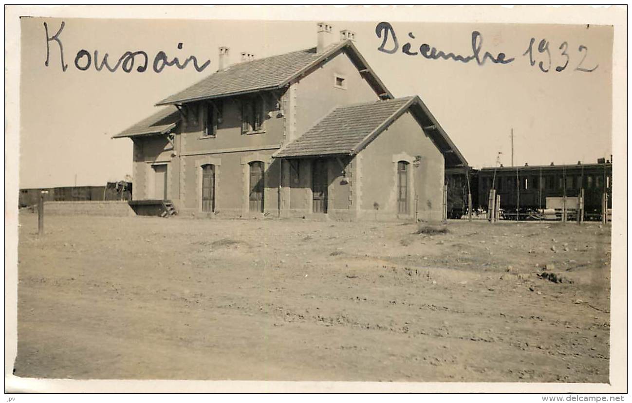 SYRIE : QOUSSEIR . LA GARE . DECEMBRE 1932. - Orte