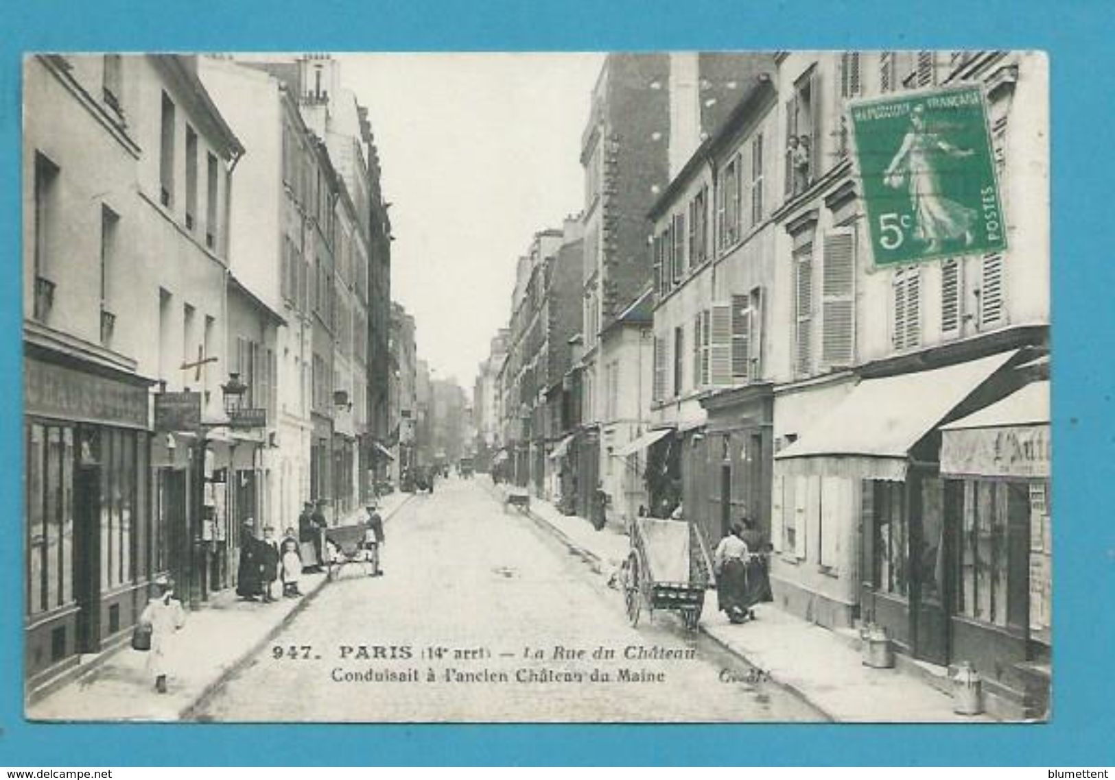 CPA 947 - Rue Du Château Conduisant à L'ancien Château Du Maine PARIS XIVème - Arrondissement: 14