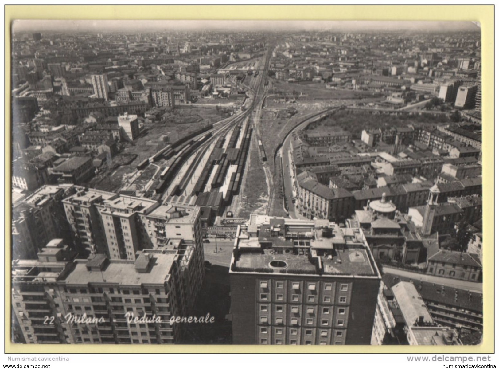 MILANO Ferrovia Treni Cp 1955 - Milano