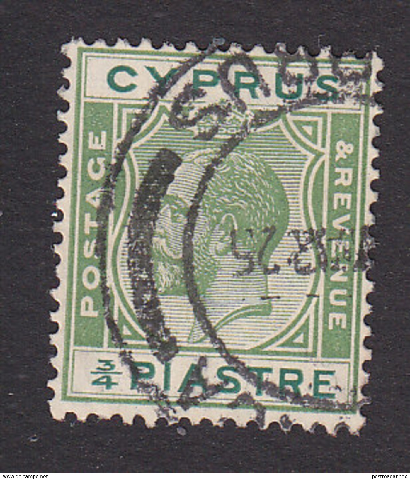 Cyprus, Scott #92, Used, King George V, Issued 1924 - Chypre (...-1960)