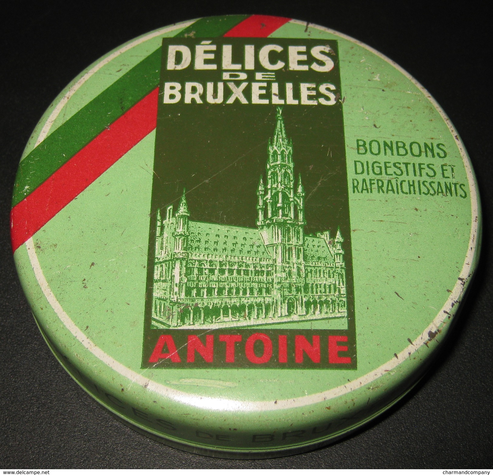 RARE ! Boîte Ancienne - Chocolaterie - Confiserie Antoine - Délices De Bruxelles - 5 Scans - Boîtes