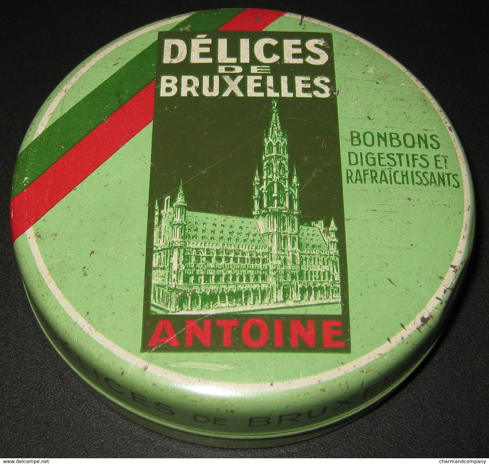 RARE ! Boîte Ancienne - Chocolaterie - Confiserie Antoine - Délices De Bruxelles - 5 Scans - Boîtes